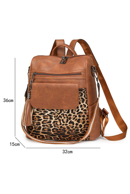 Coffee Leopard Backpack