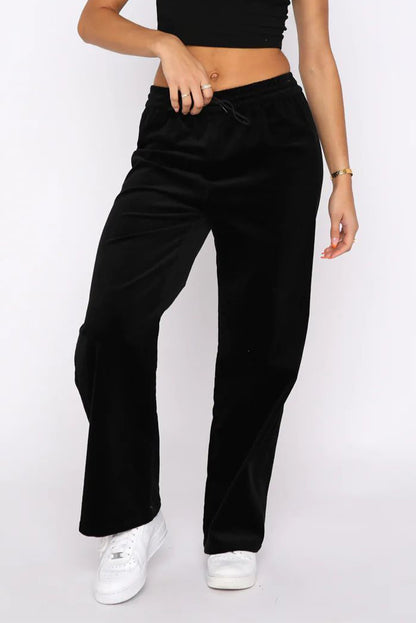 Velvet Wide Leg Pants