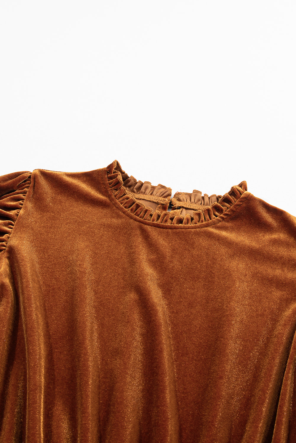 Chestnut Velvet Dress