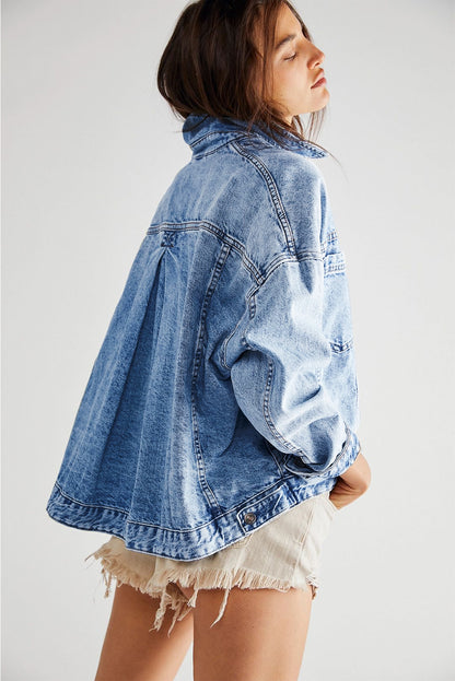 Light Blue Oversized Denim Jacket