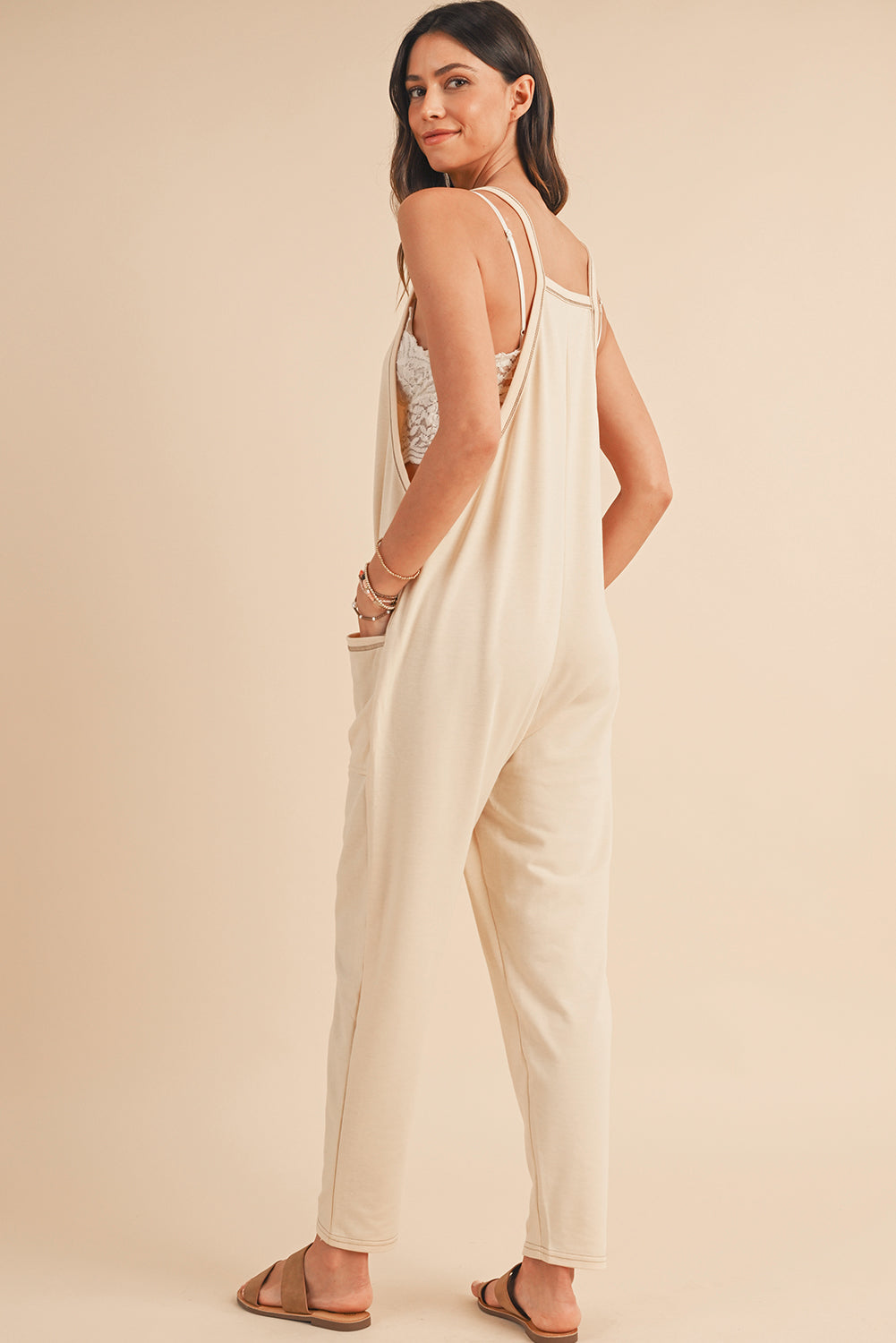 Loose Fit Harem Jumpsuit