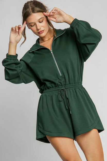 Blackish Green Romper