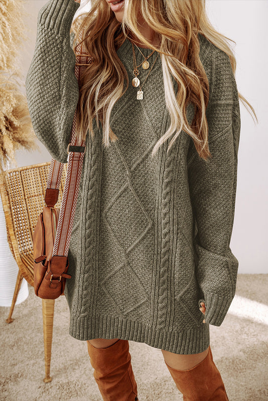 Mist Green Sweater Dress