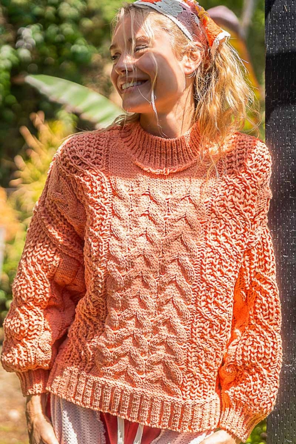 POL Cable Knit Sweater