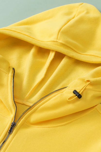 Yellow Hoodie with Kangaroo Pocket