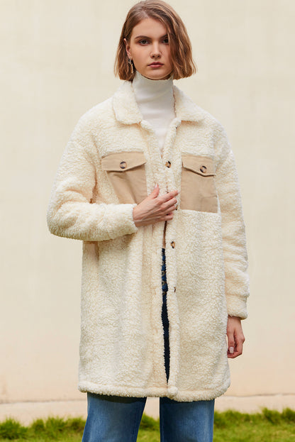 Beige Teddy Coat