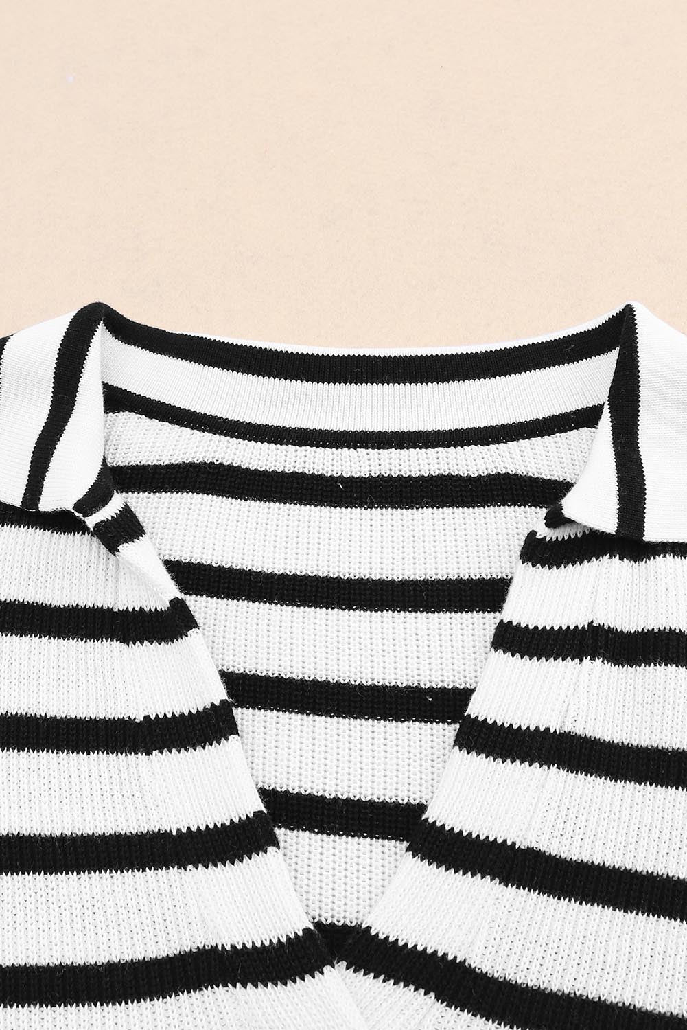 Striped Casual Knit Sweater