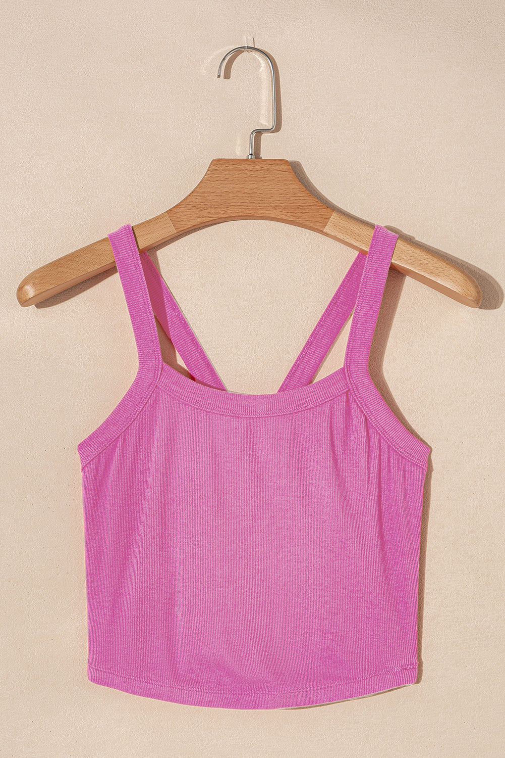 Athletic Ribbed Cropped Cami Top