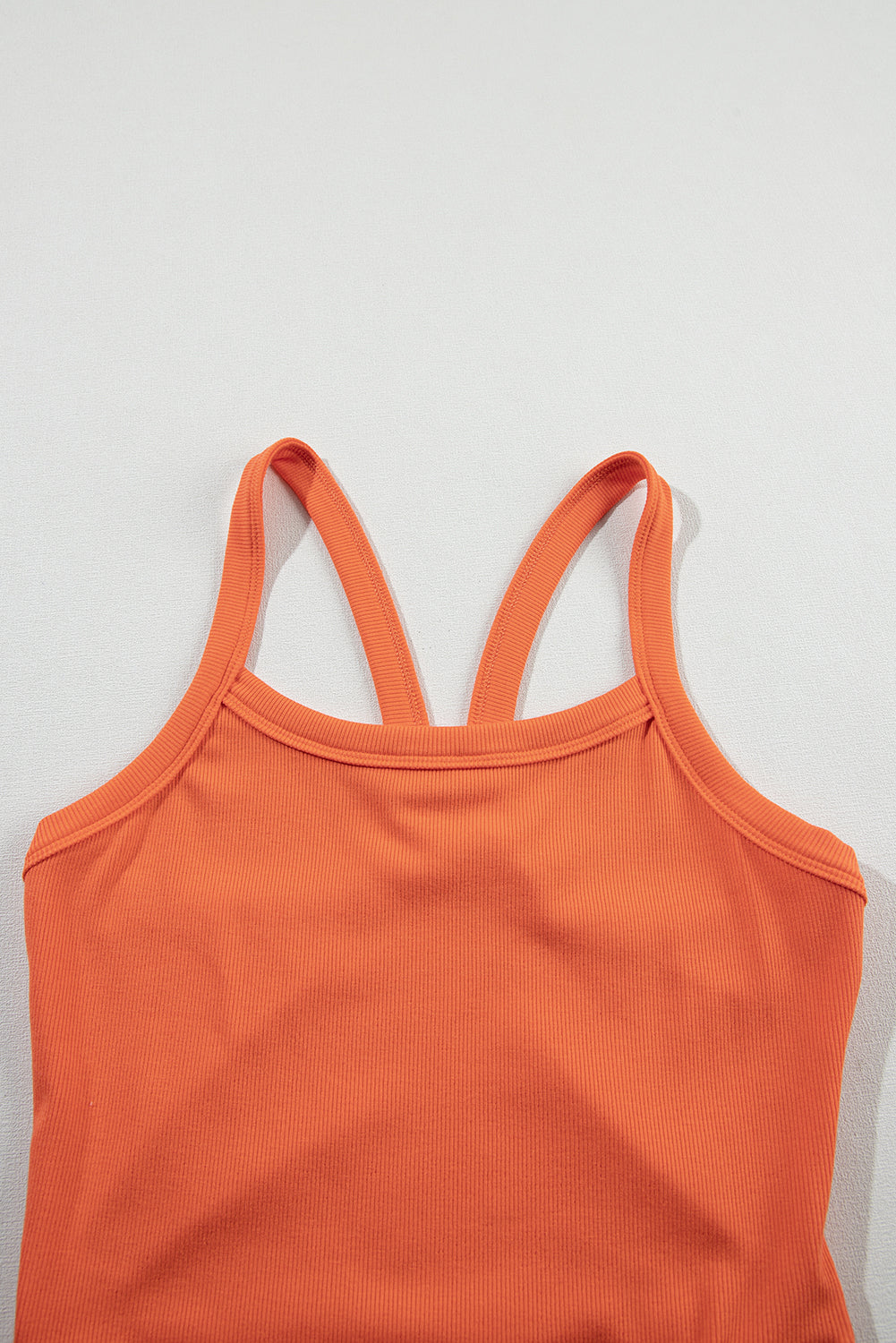 Athletic Ribbed Cropped Cami Top