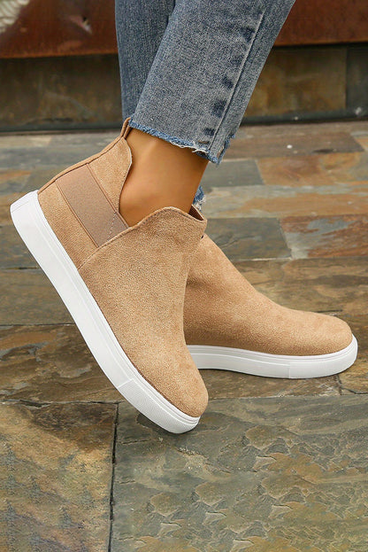 Camel Slip-on Sneakers